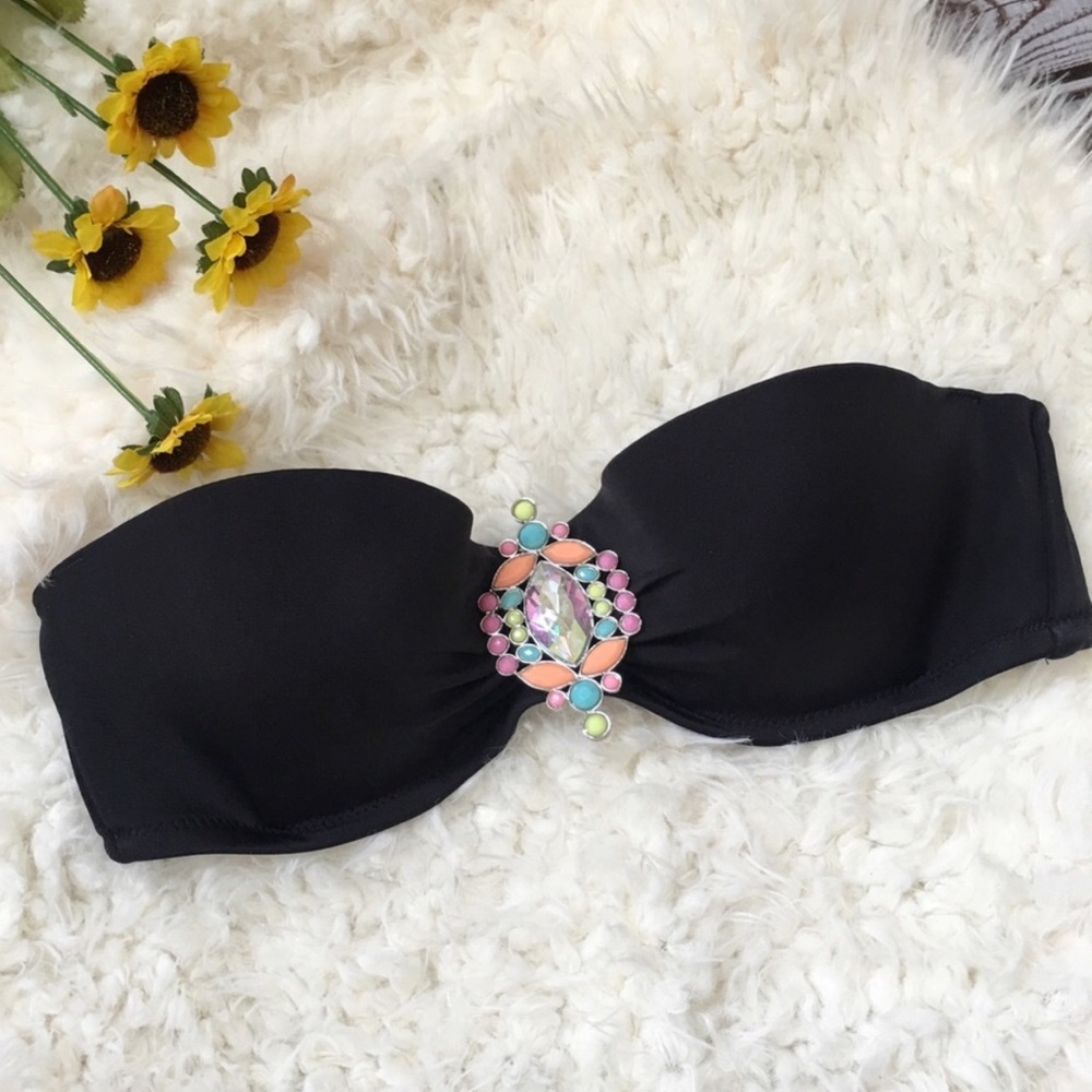 Victoria's Secret Jeweled Bandeau Bikini Top